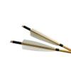 MILAEM 6 pcs 31" Traditional Archery Wooden Arrows Handmade Wood Shaft with 5 inch Turkey Feather and Broadheads for Recurve Bow or Longbow (Color 6) view 4