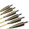 MILAEM 6 pcs 31" Traditional Archery Wooden Arrows Handmade Wood Shaft with 5 inch Turkey Feather and Broadheads for Recurve Bow or Longbow (Color 8) view 3