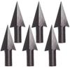 MILAEM 6 pcs 31" Traditional Archery Wooden Arrows Handmade Wood Shaft with 5 inch Turkey Feather and Broadheads for Recurve Bow or Longbow (Color 7) view 4