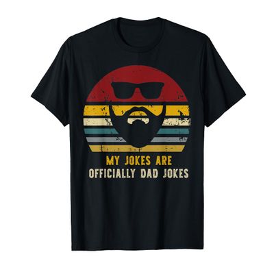 Vintage My Jokes Are Officially Dad Jokes Funny Dads Gifts T-Shirt