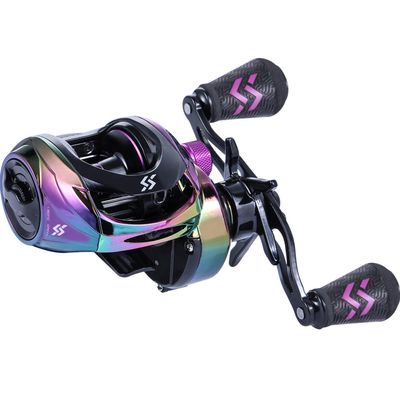 Sougayilang Baitcasting Reels - Colorful Fishing Reel, 8.01 Gear Ratios, 9+1 BB, Magnetic Braking System - Left Handed