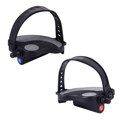 BESPORTBLE 1pair Bike Pedals with Straps Ergonomic Design for Exercise Random Pattern Compatible with Threads