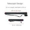 ZSHJGJR Archery Telescopic Arrows Tube Case 25" to 41" Hunting Arrow Back Quiver Arrow Case Holder with Adjustable Back Strap Archery Storage Accessories view 2