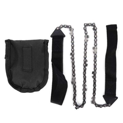 Universal Saw with Saw Chain Survival Saw Wire Saw Garden Chain Saw Pocket Saw Hand Zipper Saw Outdoor Portable Chain Saw Pocket Hand Tool for Garden Emergency Camping Hiking Equipment