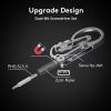 RovyVon U4 Pro+ Plus Titanium Carabiner Keychain Knife, EDC Multitool Pocket Clip with Replaceable Sharp Blade, Dual-bit Screwdriver and Ruler, Emergencies/Office view 4
