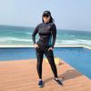 ZYCSKTL Womens surf Suit Womens Full Wetsuits Premium,One-Piece Long-Sleeved Ladies Wetsuit, Anti-Ultraviolet 5-Piece Wetsuit, Quick-Drying Sunscreen Adult Sports Swimsuit (Color : Green-XXXXXL) view 3