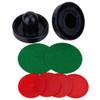 Plastic Ice Hockey Game Accessories Set, 2 Pushers and 4 Pucks, Replacement Parts for Table Games, Lightweight Durable Design view 2