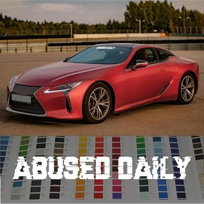 Abused Daily Endless Windshield Banner Decal JDM Sticker - 24 - Silver