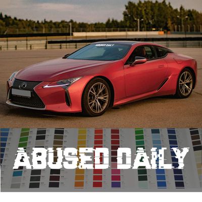 Abused Daily Endless Windshield Banner Decal JDM Sticker - 36 - Gold