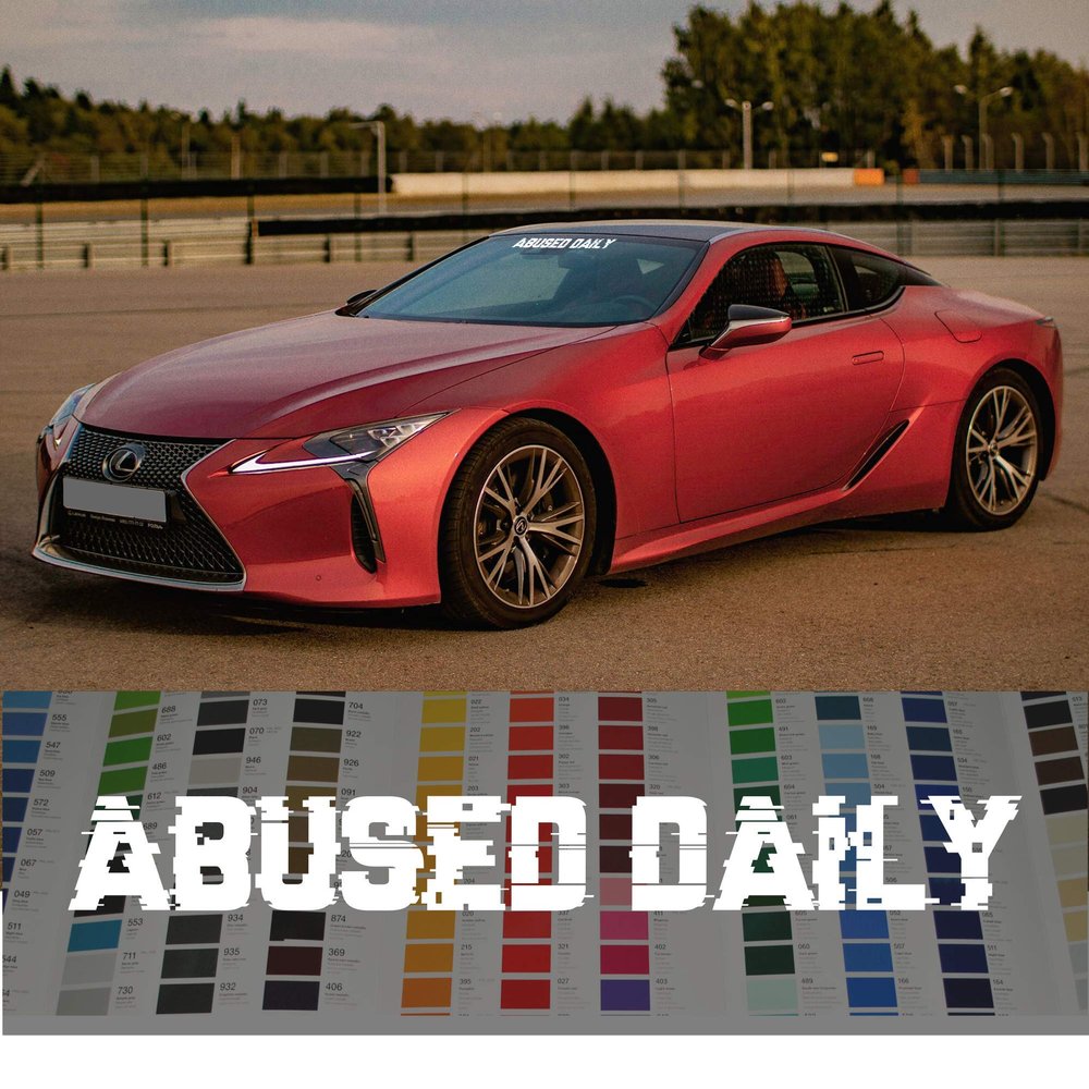 Abused Daily Endless Windshield Banner Decal JDM Sticker - 36 - Gold