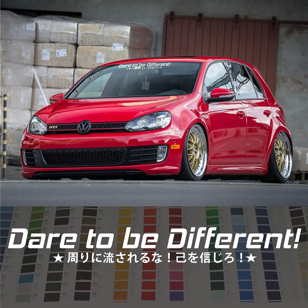 Dare to be Different Stay Humble Windshield Banner Decal JDM Sticker - 24 - Other (Send Message)