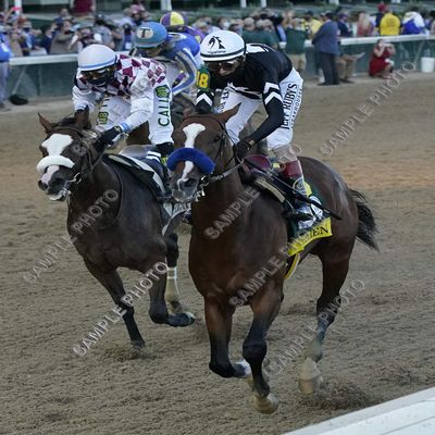 Authentic & Tiz The Law Battle 2020 Kentucky Derby Horse Racing 11X14 Photo 2