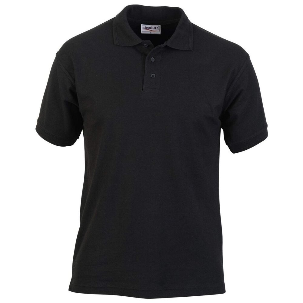 Absolute Apparel Mens Precision Polo Shirt (5XL) (Black)