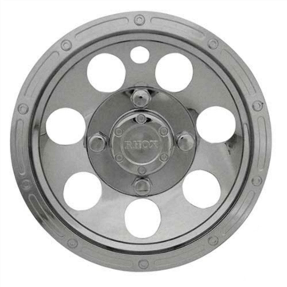 10" Chrome Beadlock Golf Cart Hub Caps - Each