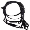 Leather Premium Shaped Padded Bridle for Horses Colors (Brown, Pony) view 2