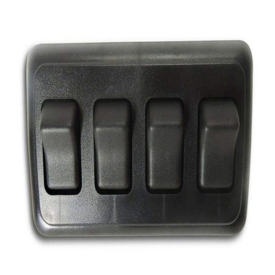 Quad (4) Gang On-Off 12V Black Light Switch -RV Camper Trailer Marine Boats 12