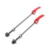 ABSOAR Cycling Red Bicycle Skewers Tire Mountain Bike Trainer Road Bike MTB BMX 145/185 mm, Black Pole, Red view 1