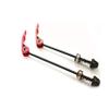 ABSOAR Cycling Red Bicycle Skewers Tire Mountain Bike Trainer Road Bike MTB BMX 145/185 mm, Black Pole, Red view 2