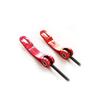 ABSOAR Cycling Red Bicycle Skewers Tire Mountain Bike Trainer Road Bike MTB BMX 145/185 mm, Black Pole, Red view 3