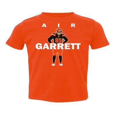 Baku Apparel Cleveland AIR Garrett Football Little Kids Girls Boys Toddler T-Shirt (Orange, 2T)
