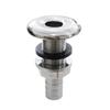 NRC&XRC Marine Grade Stainless Steel Barbed Short Straight 3/8" ID Thru-Hull with Nut&Custom Gasket for Boat view 1