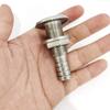 NRC&XRC Marine Grade Stainless Steel Barbed Short Straight 3/8" ID Thru-Hull with Nut&Custom Gasket for Boat view 4