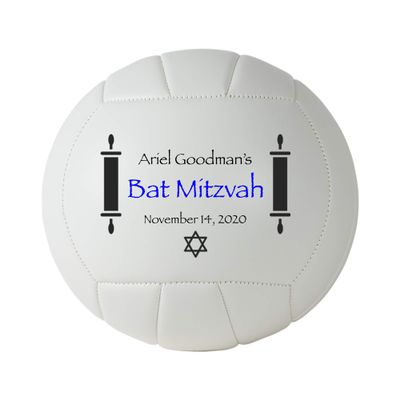 Bar Mitzvah, Bat Mitzvah Personalized Volleyball