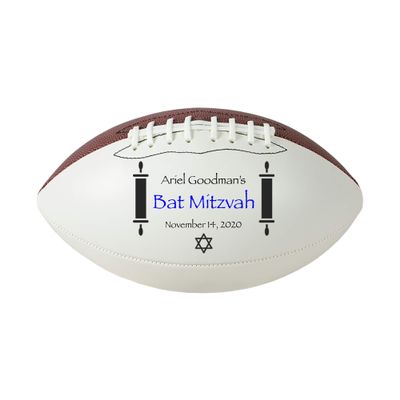 Bar Mitzvah, Bat Mitzvah Personalized Football