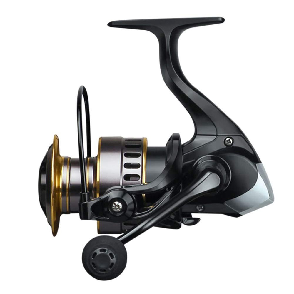 Fishing Reel Collapsible Handle and Metal Shaped Body for Freshwater and All Season Fishing