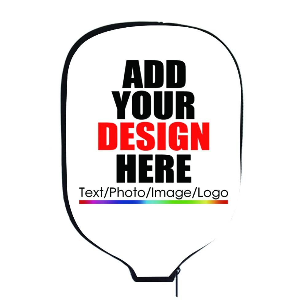 iPrint Custom Pickle Ball Rackets Covers, Add Your Image Photo Text or Logo,Protect Your Paddles from Scrapes & Dings (8.26x11.61 inch)
