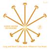 Tent Stakes Spiral Ground Anchor 11" Orange,On The Beach and Lawn for Securing Animals,Tents,Canopies and Beach Blankets Etc,Plastic Pile 10pc-Pack,Includes Brush and Bag view 2