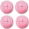 URBEST Walker Tennis Balls 4pcs Precut Heavy Duty Tennis Balls for Walkers, Pre Cut, Pink view 1