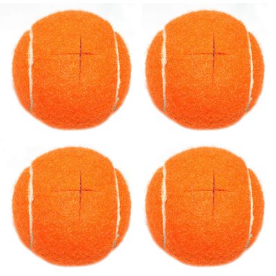 URBEST Walker Tennis Balls 4pcs Precut Heavy Duty Tennis Balls for Walkers, Pre Cut, Orange