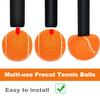URBEST Walker Tennis Balls 4pcs Precut Heavy Duty Tennis Balls for Walkers, Pre Cut, Orange view 3