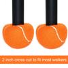 URBEST Walker Tennis Balls 4pcs Precut Heavy Duty Tennis Balls for Walkers, Pre Cut, Orange view 4