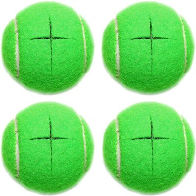 URBEST Walker Tennis Balls 4pcs Precut Heavy Duty Tennis Balls for Walkers, Pre Cut, Green
