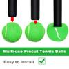 URBEST Walker Tennis Balls 4pcs Precut Heavy Duty Tennis Balls for Walkers, Pre Cut, Green view 3