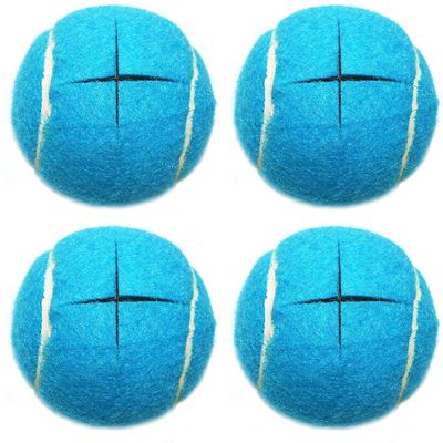 URBEST Walker Tennis Balls 4pcs Precut Heavy Duty Tennis Balls for Walkers, Pre Cut, Light Blue