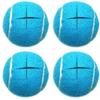URBEST Walker Tennis Balls 4pcs Precut Heavy Duty Tennis Balls for Walkers, Pre Cut, Light Blue view 1