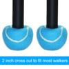 URBEST Walker Tennis Balls 4pcs Precut Heavy Duty Tennis Balls for Walkers, Pre Cut, Light Blue view 4