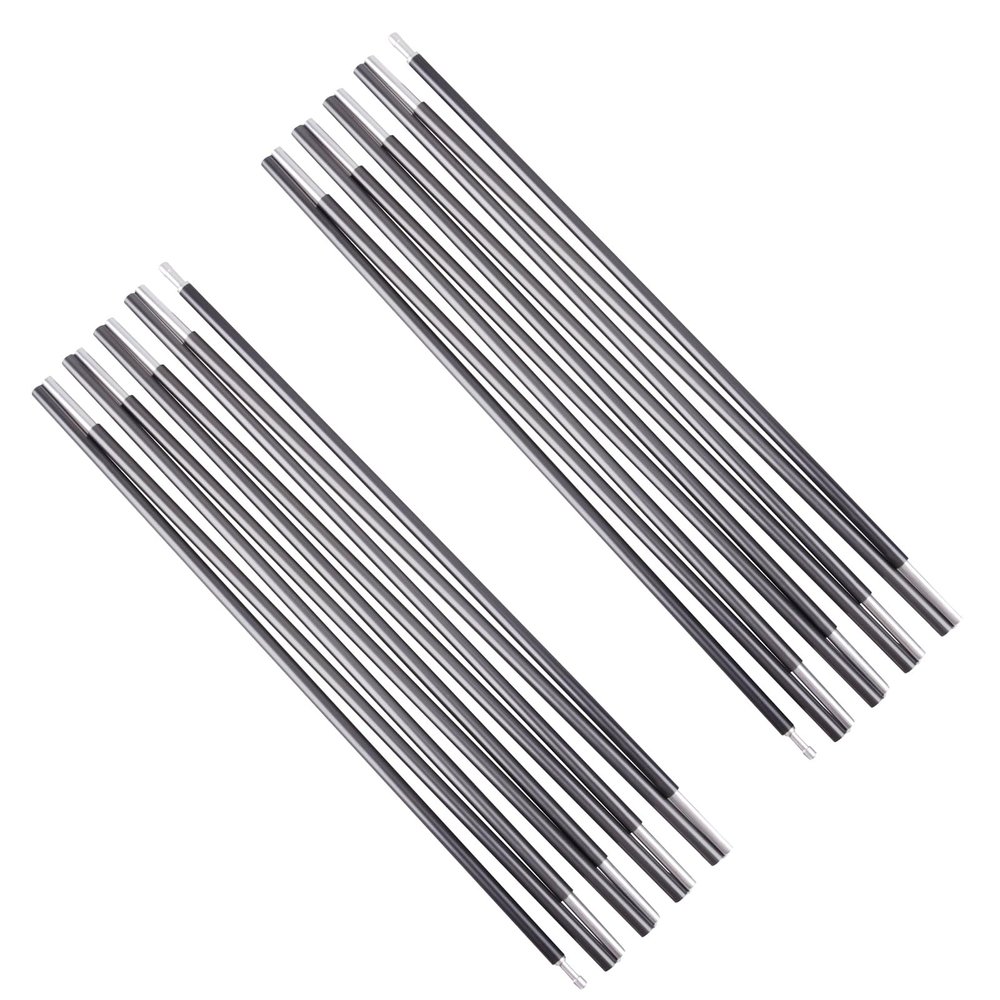 Azarxis Aluminum Rod Tent Pole Replacement Camping Accessories, Multifunction Lightweight Tent Poles Repair Kit, 7001 Series Aircraft-Grade Aluminum - 2 Poles (11.3ft (343cm))