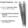 Azarxis Aluminum Rod Tent Pole Replacement Camping Accessories, Multifunction Lightweight Tent Poles Repair Kit, 7001 Series Aircraft-Grade Aluminum - 2 Poles (11.3ft (343cm)) view 4