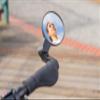 MEACHOW 2022 New Bar End Bike Mirror,80mm Crystal UHD Automotive Grade Glass Lens E-Bike Mirrors, Scratch Resistant, Safe Rearview Mirrors, (Blue Right Side) ME-021RB view 4
