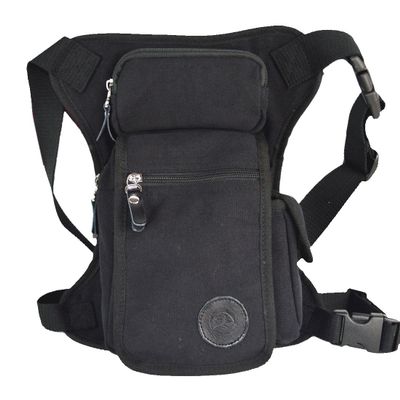 Canvas Drop Leg Bag Outdoor Travel Waist Pack Thigh Bag for Men Women Tactical Military Motorcycle Bike Multi-pocket Drop Leg Bags Pouch