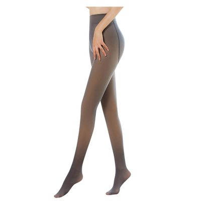 Aderpmin Perfect Legs Fake Translucent Warm Fleece Pantyhose,Tight fit, shape your perfect body shape (Coffee, 220g)