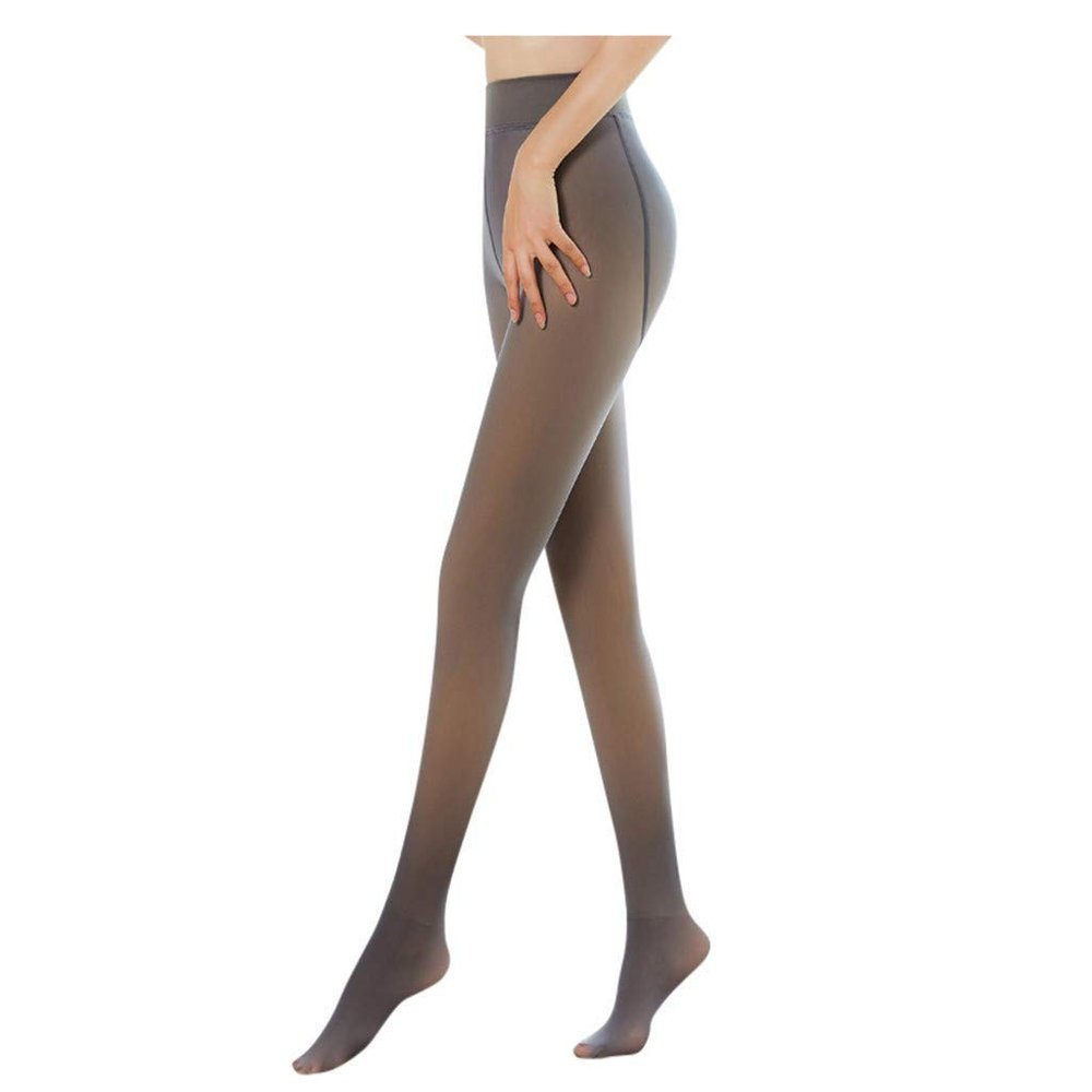Aderpmin Perfect Legs Fake Translucent Warm Fleece Pantyhose,Tight fit, shape your perfect body shape (Coffee, 85g)