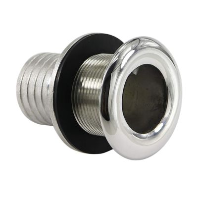 keehui 316 Stainless SteelCombo Stainless Steel 1-1/2" I.D.Thru-Hull Fitting w/Nut &Gasket for Boats, Yachts, Marine