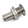 NRC&XRC Marine Grade Stainless Steel Barbed Short Straight 3/4" ID Thru-Hull with Nut&Custom Gasket for Boat view 3