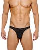 Casey Kevin Men's Thongs Underwear Sexy Lace G-String Bulge Pouch Breathable Panties Black view 1