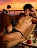 Casey Kevin Men's Thongs Underwear Sexy Lace G-String Bulge Pouch Breathable Panties Black view 3